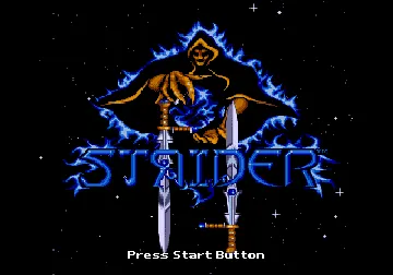 Strider II (Europe) screen shot title